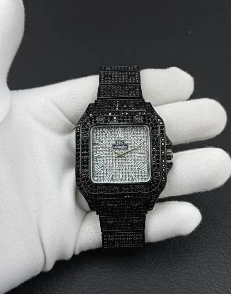 Luxury Iced Square Watch