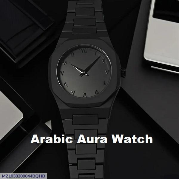 Black Arabic Aura Watch